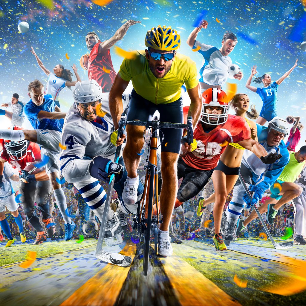 various sports depictions